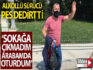 Sokağa çıkma yasağına uymayan alkollü sürücü pes dedirtti