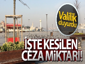 İstanbul'da sokağa çıkma yasağı kapsamında 8 milyon 406 bin 306 TL para cezası kesildi