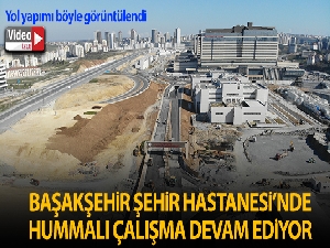 Başakşehir Şehir Hastanesi yollarında çalışmalar tüm hızıyla devam ediyor