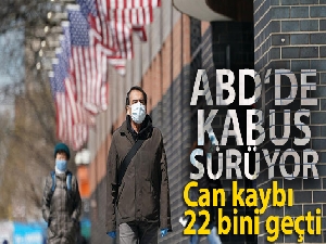 ABD'de korona nedeniyle can kaybı 22 bini geçti