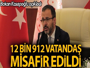 Bakan Kasapoğlu: '57 ilde 12 bin 912 kişi yurtlarda karantinada'