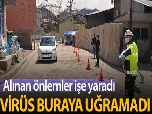 Beytüşşebap'ta alınan önlemler işe yaradı, virüs henüz buraya uğramadı