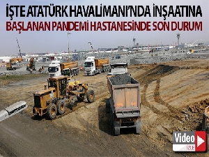 Pandemi Hastanesinin zemin beton dökme işlemi bitirildi