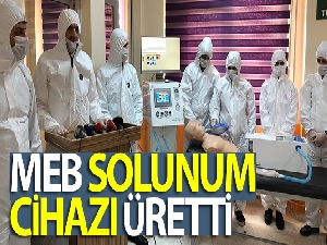 Hatay'da teknik lisede solunum cihazı üretildi