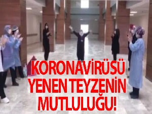 Koronavirüsü yendi, dans ederek taburcu oldu