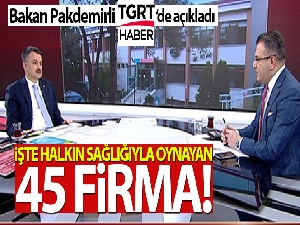 Tarım ve Orman Bakanı Bekir Pakdemirli'den TGRT Haber'de gündeme dair önemli açıklamalar