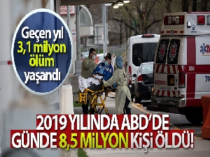 2019 yılında ABD'de günde 8,5 bin kişi öldü