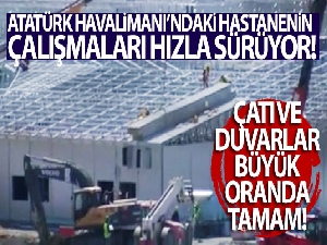 Yeşilköy Havalimanı'ndaki hastanenin çatı ve duvarları ortaya çıktı