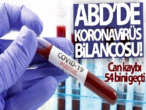 ABD'de korona salgınında can kaybı 54 bini geçti