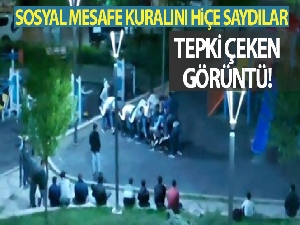 Başkent'te sokağa çıkma kısıtlamasına uymayıp parkta oyun oynadılar