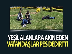 Yeşil alanlara akın eden vatandaşlar pes dedirtti