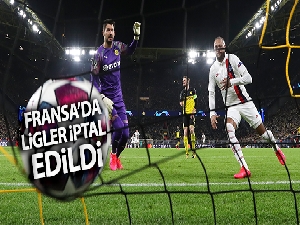 Fransa'da ligler iptal edildi