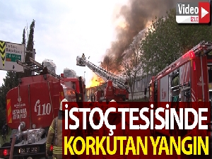 İSTOÇ geri dönüşüm tesisinde yangın çıktı