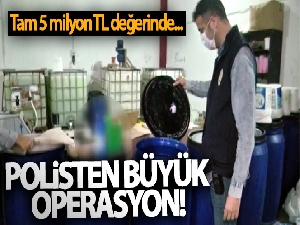 Adana'da 5 milyon liralık sahte deterjan ele geçirildi