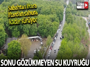 Bursa'da sonu görünmeyen su kuyruğu