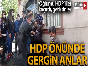 Diyarbakır'da HDP il binası önünde gergin anlar