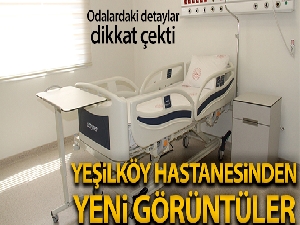 Yeşilköy Pandemi Hastanesi'nin örnek odaları tanıtıldı