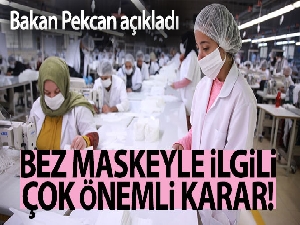 Çok kullanımlı bez maske ihracatında ön izin şartı aranmayacak