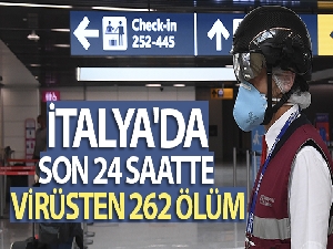 İtalya'da son 24 saatte korona virüsten 262 ölüm