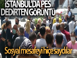 İstanbul'da pes dedirten görüntü değişmedi: Bu kez Sancaktepe'de sosyal mesafeyi hiçe saydılar