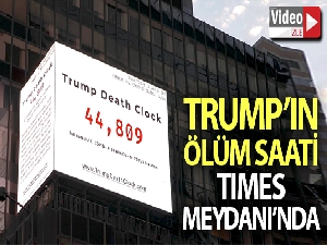‘Trump'ın ölüm saati' Times Meydanı'nda
