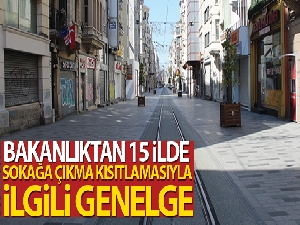 İçişleri'nden 15 ilde sokağa çıkma kısıtlamasıyla ilgili açıklama