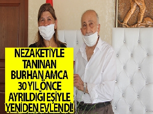 Burhan amca, 30 yıl önce ayrıldığı eşiyle yeniden nikah masasına oturdu