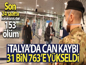 İtalya'da son 24 saatte korona virüsten 153 ölüm