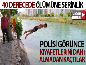 Ölümüne serinlik polis gelince bitti