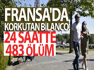 Fransa'da son 24 saatte korona virüsten 483 ölüm
