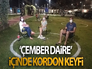 İzmir'de ‘çember daire' içinde kordon keyfi