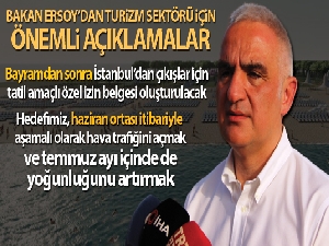 Bakan Ersoy'dan turizm sektörü için önemli açıklamalar