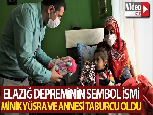 Elazığ depreminin sembol ismi Yüsra bebek ve annesi taburcu oldu
