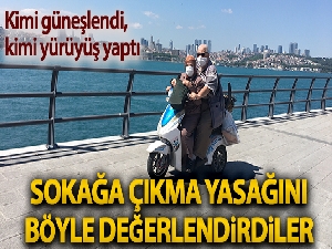 Üsküdar'da 69 yaşındaki adam eşini yanına aldı, motosikletle gezdi
