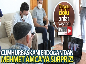 91 yaşındaki Mehmet amcaya Cumhurbaşkanı Erdoğan'dan sürpriz doğum günü