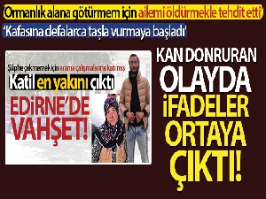 Edirne'de dehşete düşüren olayda kan donduran ifadeler ortaya çıktı