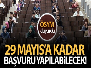 ÖSYM: 'Sınav merkezi değişikliği 29 Mayıs'a kadar yapılabilecek'