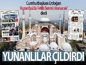 Ayasofya'da Fetih programı Yunanları rahatsız etti
