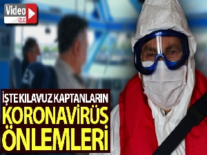 Kılavuz kaptanların korona virüs önlemleri böyle görüntülendi