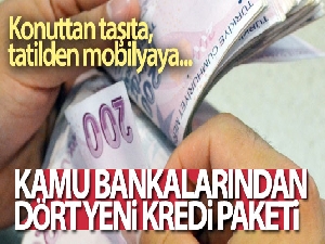 Kamu bankalarından yeni kredi paketi