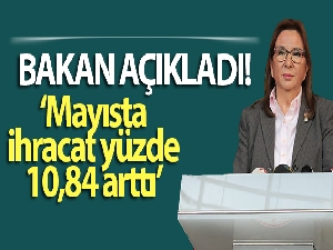 Mayısta ihracat yüzde 10,84 arttı