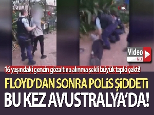 Polis şiddeti bu kez Avustralya'da kameraya yansıdı