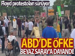 Beyaz Saray'ın önü yüksek demirli bariyerlerle çevrildi