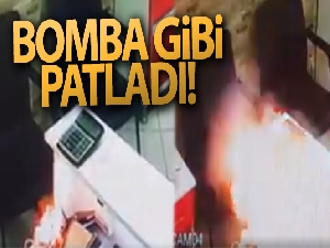 Cep telefonunun bataryası bomba gibi patladı
