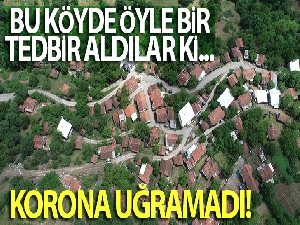 Bu köyde öyle bir tedbir aldılar ki, koronavirüs hiç uğramadı...