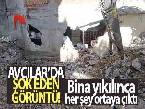 Avcılar'da şok eden görüntü