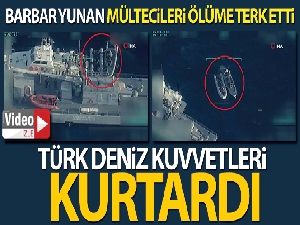 Yunanistan'ın Türk karasularına ittiği mülteciler kurtarıldı