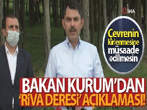 Bakan Kurum'dan Riva Deresi cevabı!