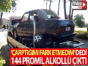 "Çarptığımı fark etmedim, etsem dururdum" dedi, 144 promil alkollü çıktı
