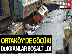 Ortaköy'deki göçükte dükkanı boşaltan esnaf: “Tam sezon açıldı, böyle üzücü bir olay gerçekleşti”